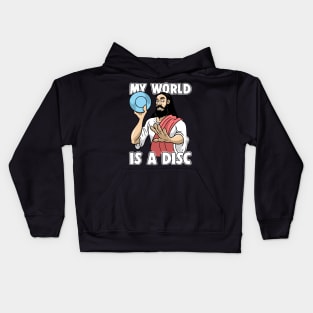 Jesus Christ Disc Golf My World Is A Disc Kids Hoodie